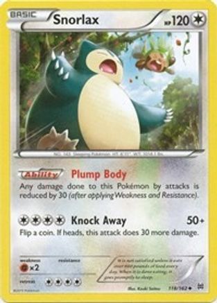 Snorlax 118/162 - XY BREAKthrough