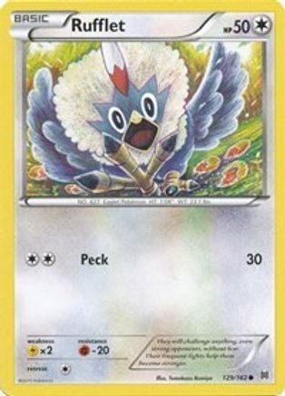 Rufflet 129/162 - XY BREAKthrough Reverse Holofoil