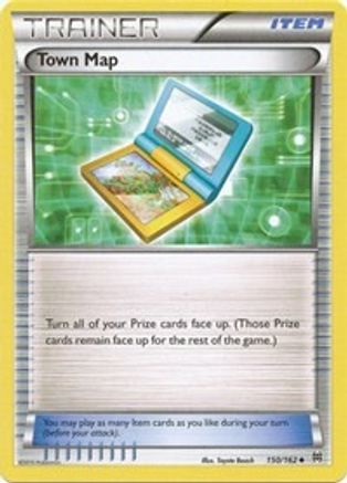 Town Map 150/162 - XY BREAKthrough Reverse Holofoil