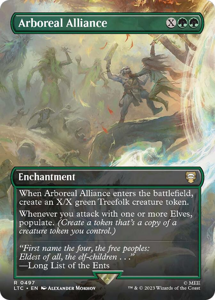 Arboreal Alliance (LTC-497) - Tales of Middle-earth Commander (Borderless) Foil