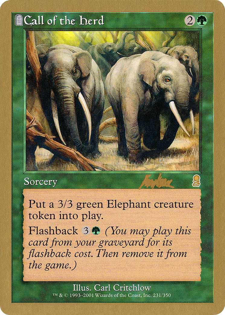 Call of the Herd (WCD-) - World Championship Decks 2002: (tombstone)