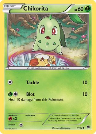 Chikorita 001/122 - XY BREAKpoint Reverse Holofoil