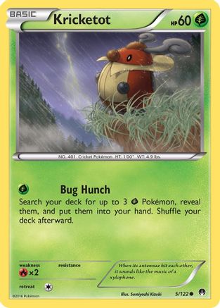 Kricketot 005/122 - XY BREAKpoint Reverse Holofoil