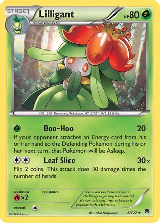 Lilligant 008/122 - XY BREAKpoint Reverse Holofoil