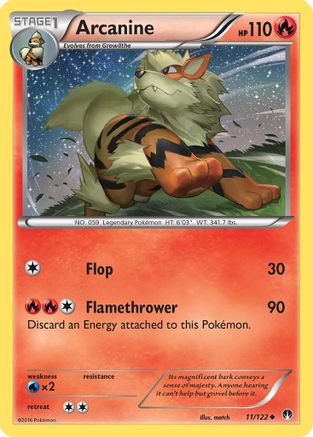 Arcanine 011/122 - XY BREAKpoint Reverse Holofoil