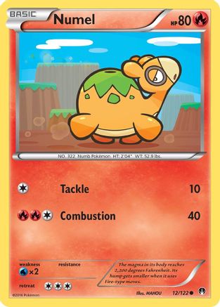 Numel 012/122 - XY BREAKpoint Reverse Holofoil
