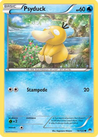 Psyduck 016/122 - XY BREAKpoint Reverse Holofoil