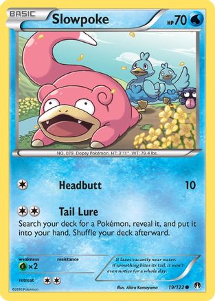 Slowpoke 019/122 - XY BREAKpoint Reverse Holofoil