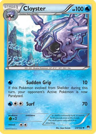 Cloyster 024/122 - XY BREAKpoint Reverse Holofoil