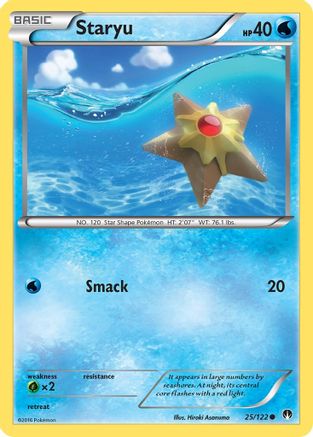Staryu 025/122 - XY BREAKpoint Reverse Holofoil