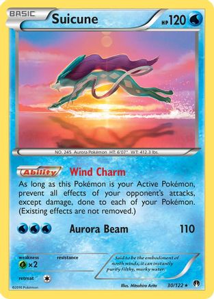 Suicune 030/122 - XY BREAKpoint Reverse Holofoil