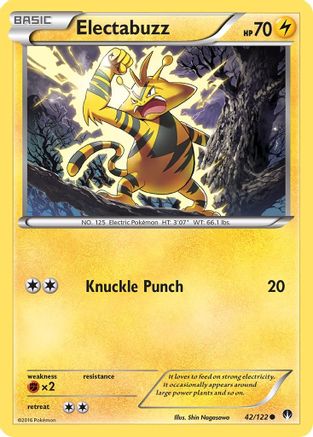Electabuzz 042/122 - XY BREAKpoint Reverse Holofoil