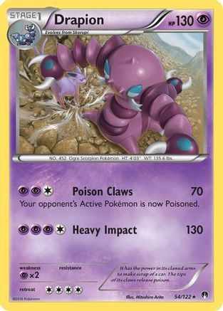 Drapion 054/122 - XY BREAKpoint Reverse Holofoil