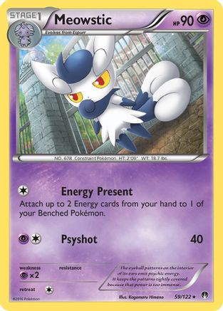 Meowstic 059/122 - XY BREAKpoint Reverse Holofoil