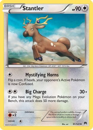 Stantler 091/122 - XY BREAKpoint Reverse Holofoil