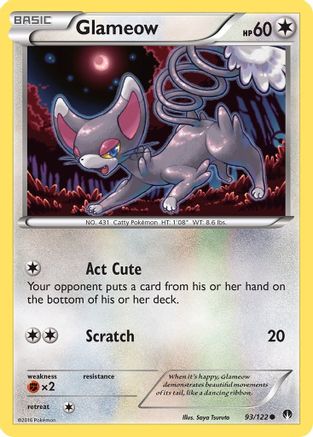 Glameow 093/122 - XY BREAKpoint