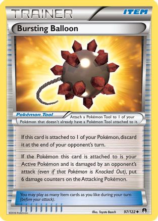 Bursting Balloon 097/122 - XY BREAKpoint Reverse Holofoil