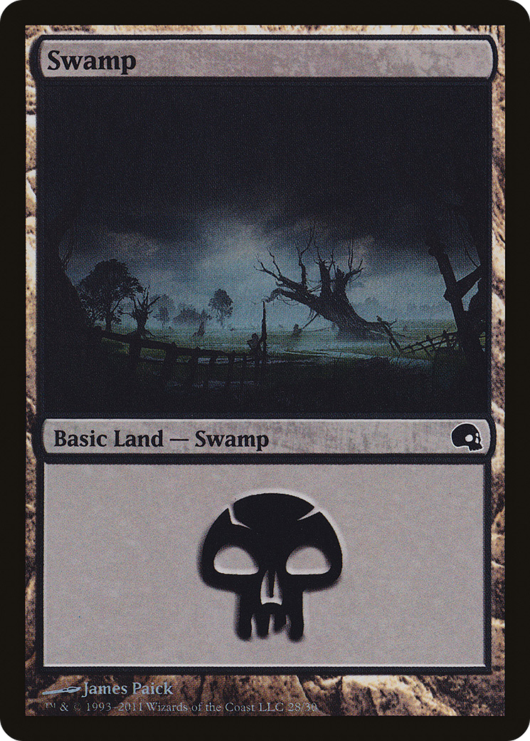 Swamp (GRV-028) - Premium Deck Series: Graveborn Foil