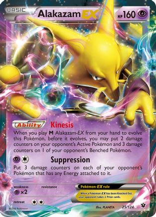 Alakazam EX 025/124 - XY Fates Collide Holofoil