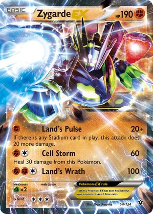 Zygarde EX 054/124 - XY Fates Collide Holofoil