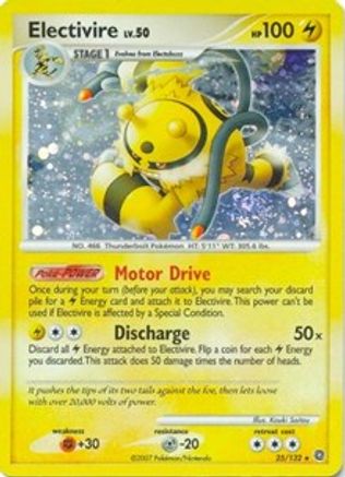Electivire (DP Secret Wonders) 025/132 - Deck Exclusives Holofoil