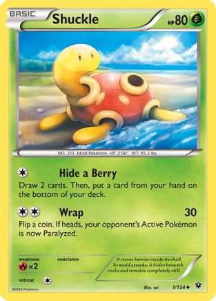 Shuckle 001/124 - XY Fates Collide Reverse Holofoil