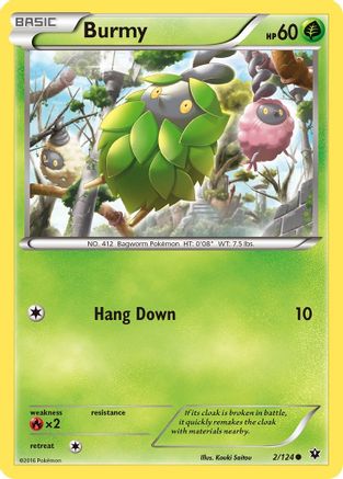 Burmy 002/124 - XY Fates Collide
