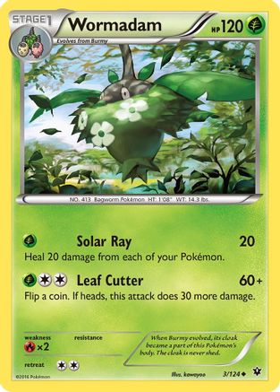 Wormadam 003/124 - XY Fates Collide Reverse Holofoil