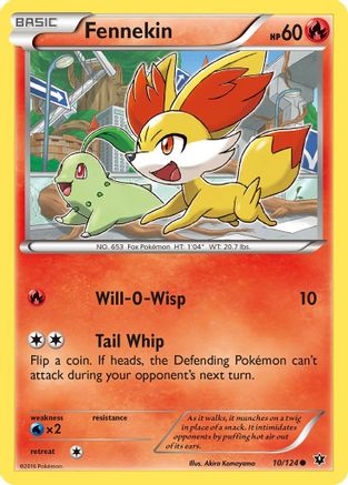 Fennekin 010/124 - XY Fates Collide