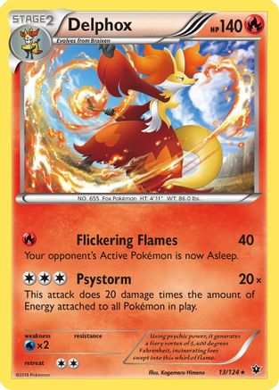 Delphox 013/124 - XY Fates Collide Holofoil