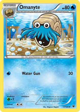 Omanyte 017/124 - XY Fates Collide