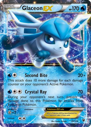 Glaceon EX 020/124 - XY Fates Collide Holofoil