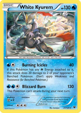 White Kyurem 021/124 - XY Fates Collide Holofoil