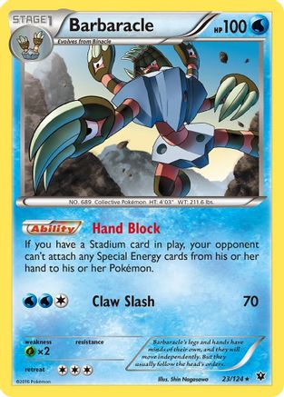 Barbaracle 023/124 - XY Fates Collide Reverse Holofoil