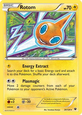 Rotom 024/124 - XY Fates Collide Reverse Holofoil