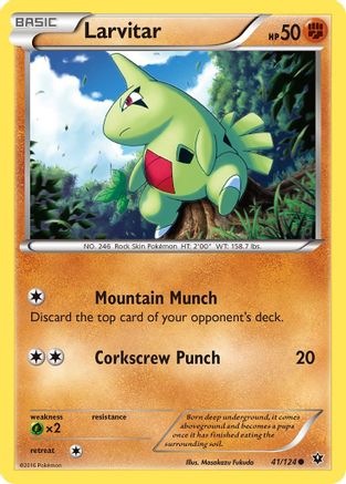 Larvitar 041/124 - XY Fates Collide