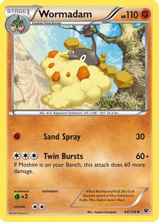 Wormadam 044/124 - XY Fates Collide Reverse Holofoil