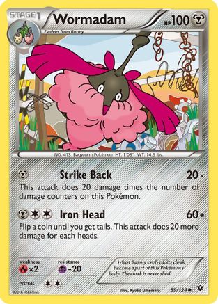 Wormadam 059/124 - XY Fates Collide Reverse Holofoil