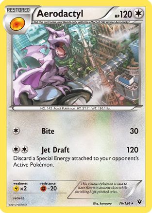 Aerodactyl 076/124 - XY Fates Collide