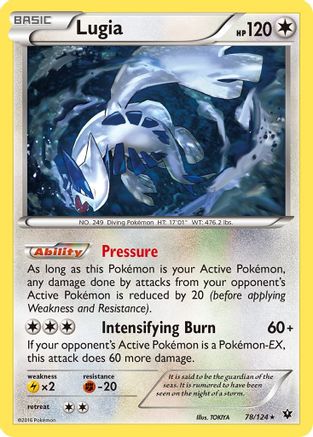 Lugia 078/124 - XY Fates Collide Reverse Holofoil