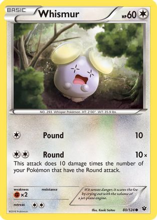Whismur 080/124 - XY Fates Collide Reverse Holofoil