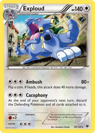 Exploud 082/124 - XY Fates Collide Reverse Holofoil