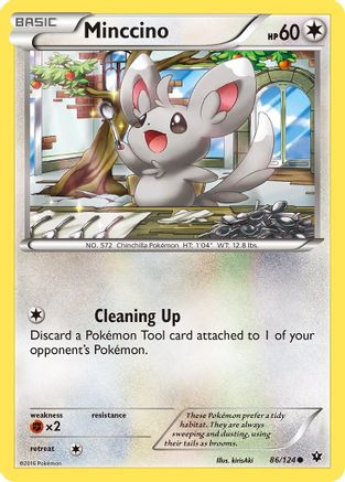 Minccino 086/124 - XY Fates Collide Reverse Holofoil