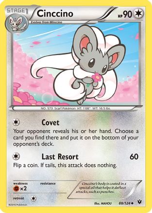 Cinccino 088/124 - XY Fates Collide Reverse Holofoil