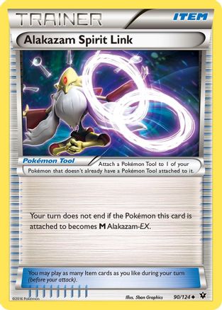 Alakazam Spirit Link 090/124 - XY Fates Collide Reverse Holofoil