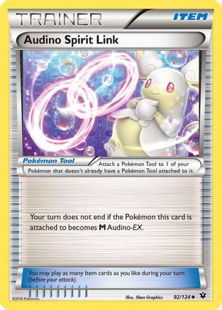 Audino Spirit Link 092/124 - XY Fates Collide Reverse Holofoil
