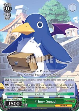 Prinny Squad (TD) (DG/EN-S03-TE02 TD) - Disgaea