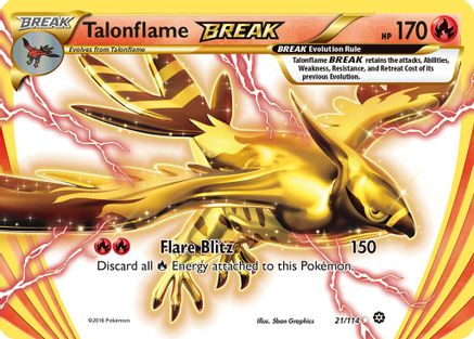 Talonflame BREAK 021/114 - XY Steam Siege Holofoil