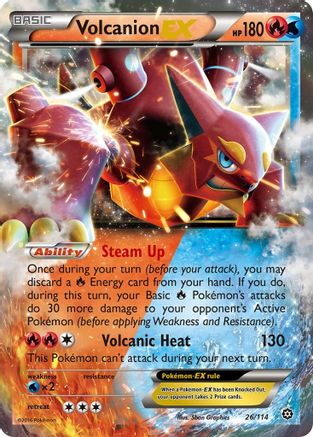 Volcanion EX 026/114 - XY Steam Siege Holofoil