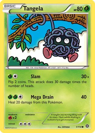 Tangela 001/114 - XY Steam Siege